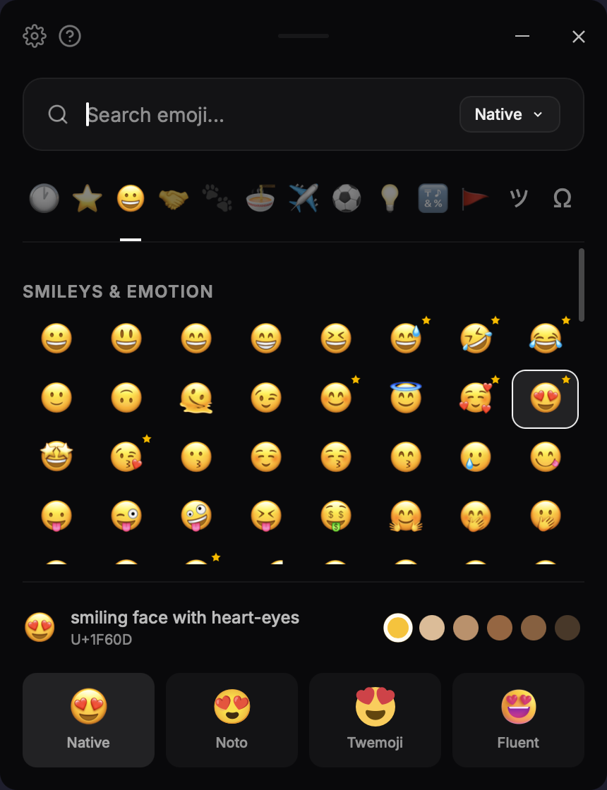 Compare emoji styles